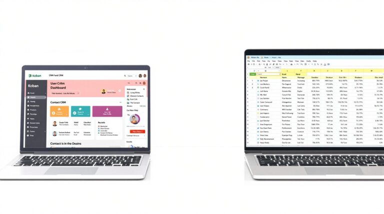 Koban vs Excel : le match décisif pour gérer vos contacts